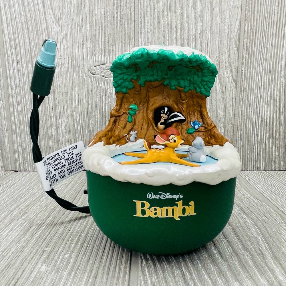 Vintage Hallmark Keepsake Disney's Bambi Discovers Winter Christmas Ornament 01